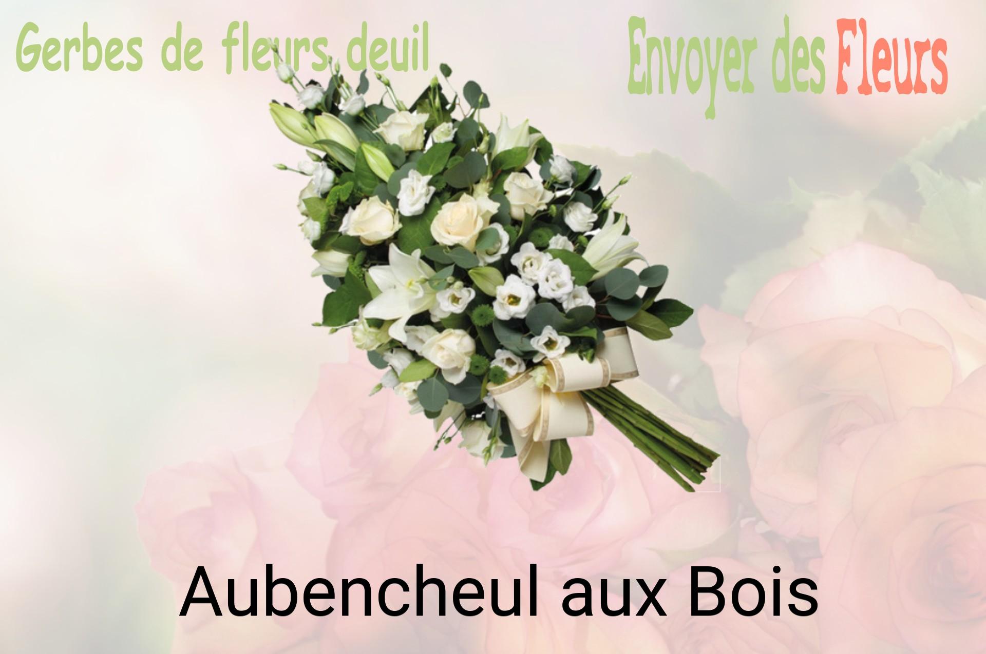 Gerbe de fleurs de deuil livrée à Aubencheul-aux-Bois